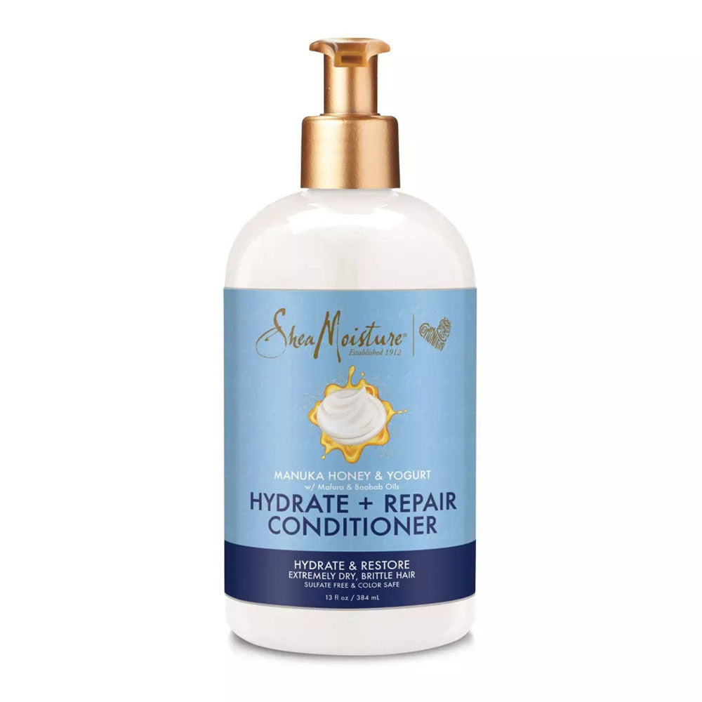 Shea Moisture Hydrate And Repair Conditioner for Damaged Hair, Manuka Honey And Yogurt, 13 Oz